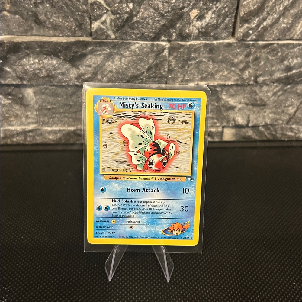Pokemon Misty’s Seaking 55/132 Vintage from Gym Heroes Unlimited‎ (2000) M/NM